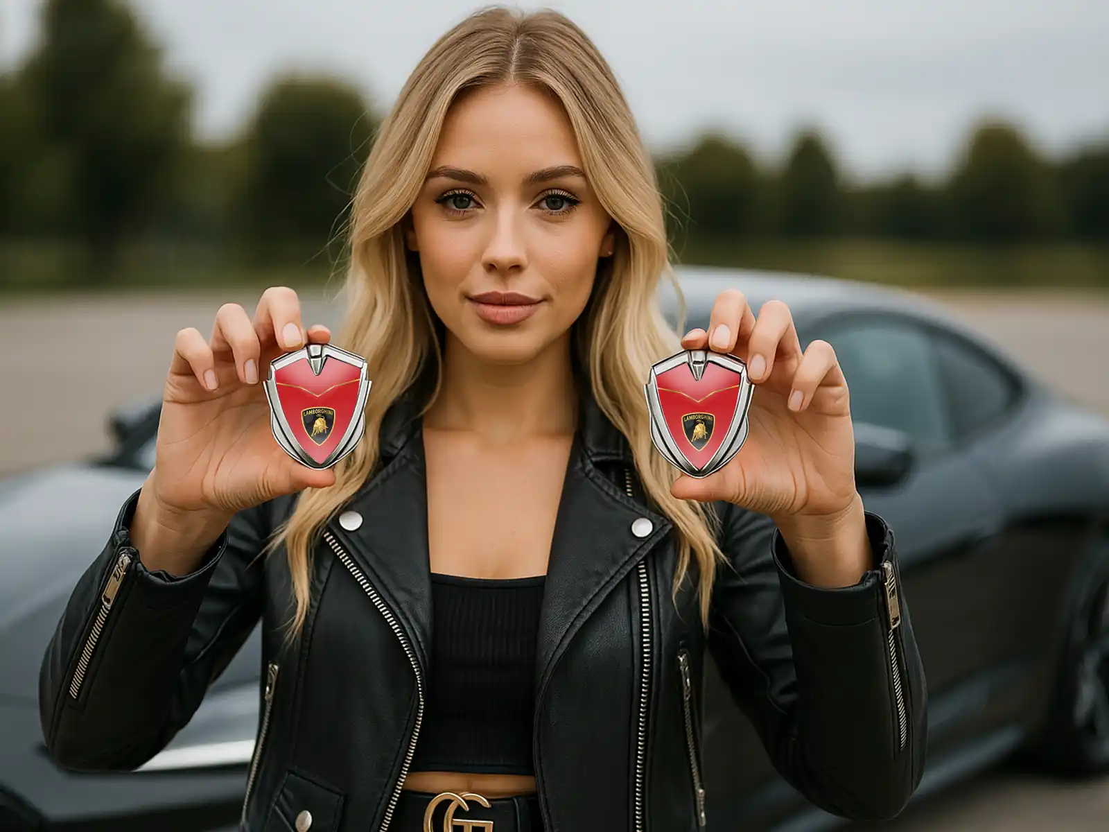 Lamborghini Emblem Metal Badge Limited Edition Premium Look